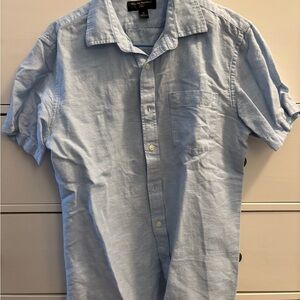 Banana Republic Light Blue Button Down linen blend Shirt